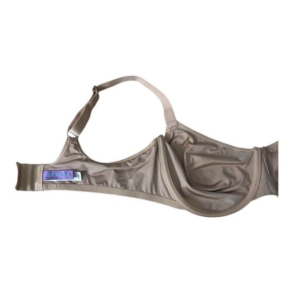 Adore Me Unlined Underwire Full Coverage Bra Size 40DD Beige Floral Print - Picture 3 of 11